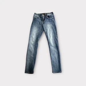 Pantalones de mezclilla Express para mujer súper ajustados tiro medio azules talla 0R - Imagen 1 de 4