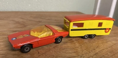 Juego de vacaciones Matchbox Superfast TP-4 Vauxhall Guildsman y remolque suelto Foto 1 de 4