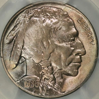 1936-S Buffalo Nickel PCGS MS67 - Image 1 of 3