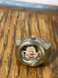 Disney Mickey Mouse Ring Watch Vintage UNTESTED - Picture 1 of 8