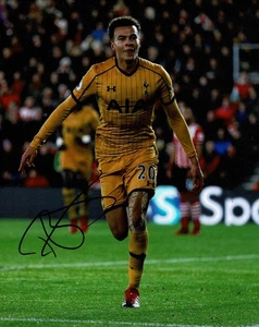 Dele Alli Signed Autograph 10x8 Tottenham Hotspur Football Photo + Dealer COA - Picture 1 of 1