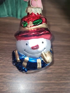 Glas Ornament Thomas Pacconi Schneemann - Bild 1 von 1