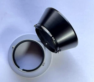 Silver/Black Light Lens Lab E39 Lens Hood For E39 Filter Thread 35-50mm Lenses - Picture 1 of 15