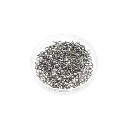 200 PIEZAS HÁGALO USTED MISMO Hallazgos de Joyería Pequeños Alfileres de Ojos de Hierro Ganchos Ojales Tornillo Roscado Foto 1 de 4