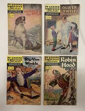 Four Classics Illustrated Comics From 1940s & 50s Oliver Twist And More