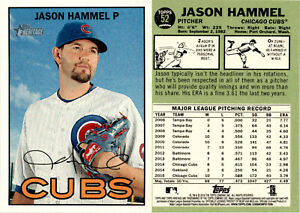 2016 Topps HERITAGE Baseball Card 52 JASON HAMMEL CHICAGO CUBS