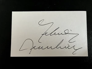 YEHUDI MENUHIN - VIOLINIST & MUSICAL CONDUCTOR - SIGNED WHITE CARD - Picture 1 of 1