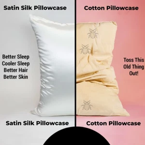 Funda de almohada de seda suave fundas de almohada de satén fundas de cojín decoración del hogar ropa de cama - Imagen 1 de 18