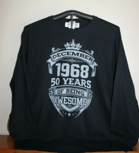 DICEMBRE 1968 - 50 ANNI DI ESSERE FANTASTICI T-shirt manica lunga, X-Large colore nero - Foto 1 di 5
