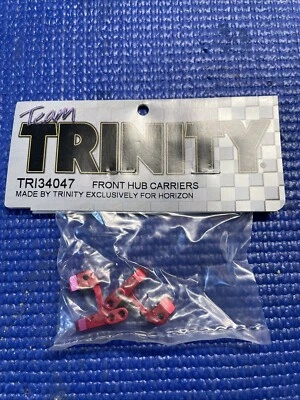 Team Trinity Team Losi Mini-T 1.0 Red Anodized Front Carriers Hubs Horizon - Image 1 of 2