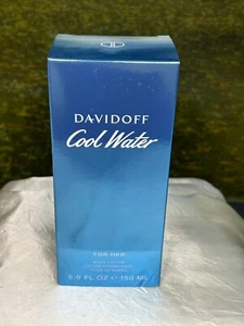 DAVIDOFF COOL WATER FOR HER 150ML BODY LOTION (NEW WITH BOX) - Picture 1 of 10