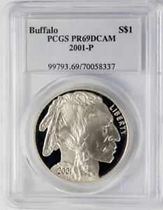 2001-P Buffalo Dollar $ PR69DCAM PCGS 949851-17 - Picture 1 of 4