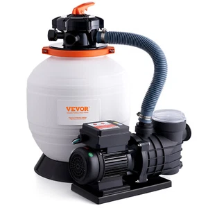 VEVOR Sand Filter Above Ground with 450W Pool Pump 13,000 L/H Flow 6-Way Valve - Picture 1 of 12