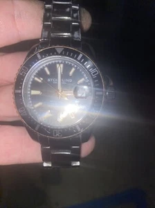 Men’s black STU HRLING original watch depth master - Picture 1 of 3