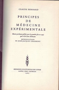 Médecine ! Principe de la médecine expérimentale ! Claude Bernard ! 1963 ! C46 - Picture 1 of 1