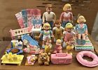 Fisher Price 28 Lot My Loving Family Dollhouse Dolls Furniture Vintage 1993-1994