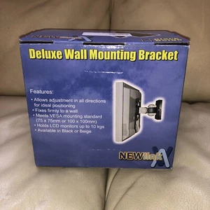 TV Monitor VESA Wall Mount Bracket Black - NEWLink - Up To 23” Screen - NEW - Picture 1 of 10