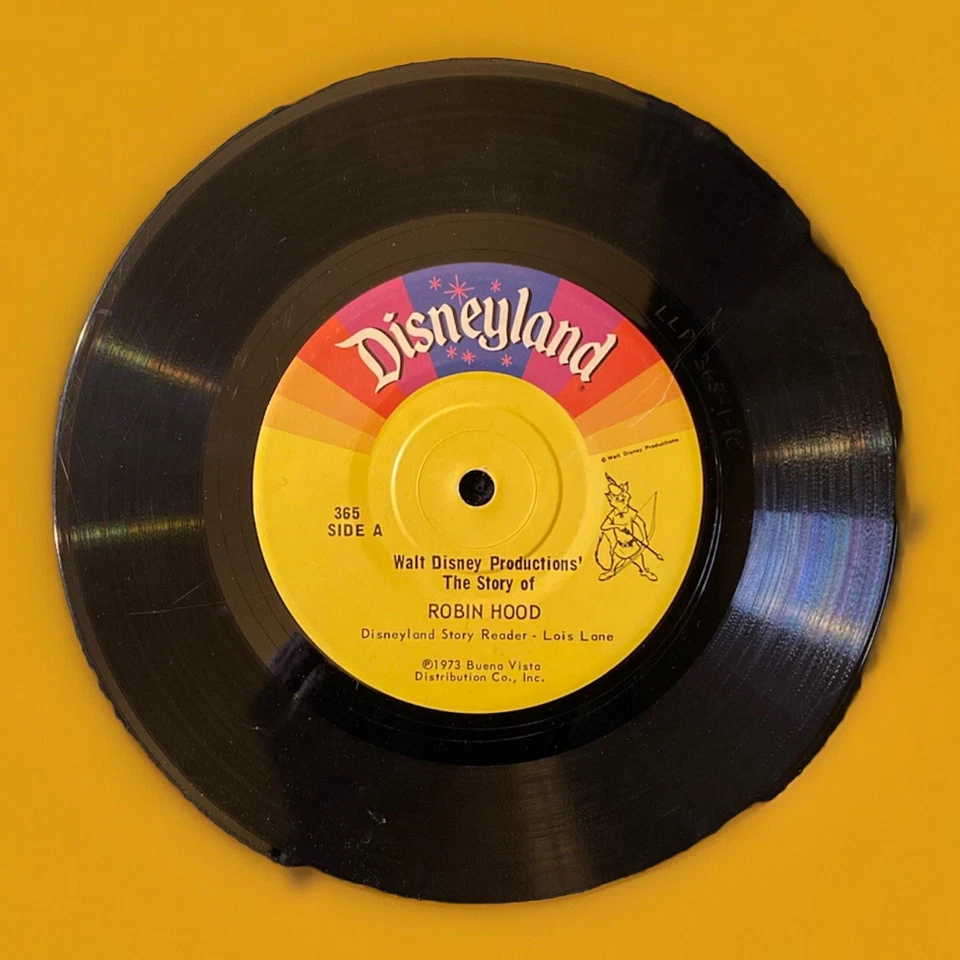 Disneyland Records 1973 de colección 45 rpm The Story of Robin Hood Foto 1 de 1