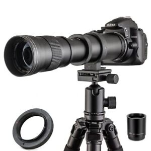 JINTU 420-1600mm Teleobiektyw Ręczne obiektywy z zoomem z ręcznym ustawianiem ostrości F/8.3-16 fr Canon E