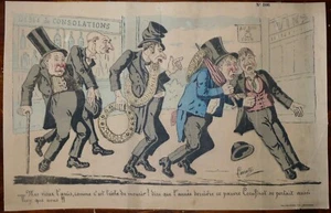 XIX Humor Charge Edmond LAVRATE Die angenehme Welt Wie es traurig ist zu sterben - Bild 1 von 1