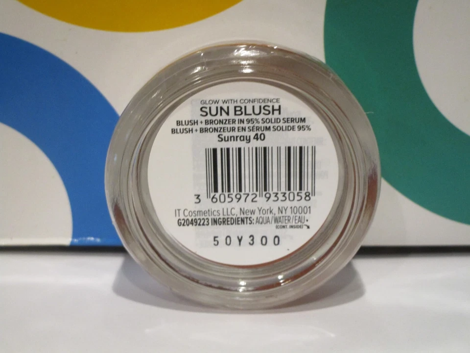 IT COSMETICS ~ BRILHO COM CONFIANÇA SUN BLUSH ~ # 40 RAIOS SOLARES ~ 0,63 OZ - Imagem 1 de 1