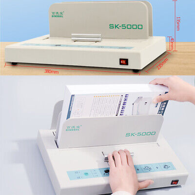 A3 A4 A5 A6 Automatic Hot Melt Binding Machine Thermal Glue Book Binder 320x38mm • 71.63£