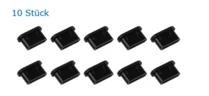 10 x capuchons anti-poussière USB-C prise poussière silicone - noir - NEUF - Photo 1 sur 4