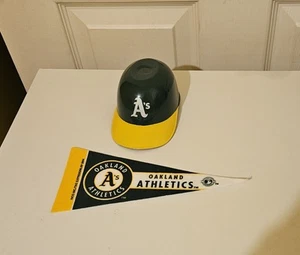 Vintage 2004 Oakland A's Athletics Mini Pennant & Helmet MLB Baseball - Picture 1 of 4