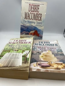 Debbie Macomber The Manning Trilogy Paperbacks Sisters/Brides/Grooms  - Picture 1 of 5