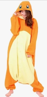 Charmander Kigurumi Adulto Regular Talla Única Se Adapta a la mayoría con Bolsillos Foto 1 de 4