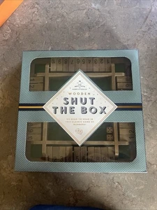 Wooden Shut-The-Box Game Institute Of Games & Puzzles Up To 4 - Picture 1 of 2