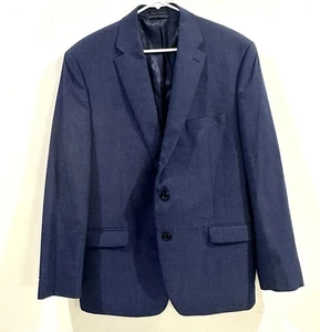 Blazer Traje Chaqueta Lauren Ralph Lauren 44R Azul Sólido Lana Para Hombre 34W x 30L Pantalones - Imagen 1 de 13