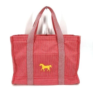 HERMES Caval Horse Cheval Stripe Mother s Bag Shoulder Bag with Pouch Tote Bag - Picture 1 of 10