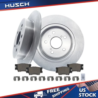 For 2007 - 2012 Toyota Camry Avalon Lexus ES350 Rear Disc Rotors Brake Pads  Foto 1 de 4