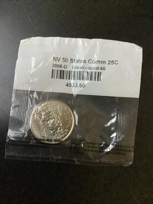 2006 D Nevada State Quarter BU Uncirculated Clad  Coin - Image 1 of 4