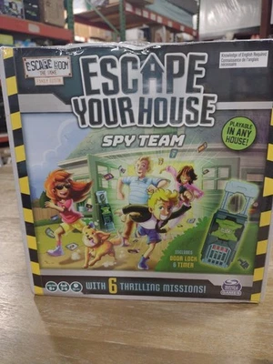 ESCAPE ROOM Spy Team Fun Strategy Family Edition BOARD GAME Escape Your House  - Image 1 of 4