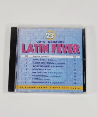 LATIN FEVER KARAOKE CD+G CDGFL-023 VOLUME 23 MULTIPLEX 16 TRACKS SPANISH - Image 1 of 2