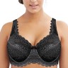 Women's Full Coverage Wirefree Lace Minimizer Bra – Plus Size 36-50 ABCD DDE, Unpadded & Breathable