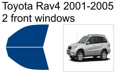 Tinte de ventana de carbono premium para Toyota Rav4 2001-2005 tinte precortado 2f Foto 1 de 4