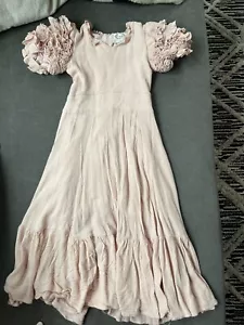 Joyfolie Pink Ruffle Sleeve Dress Size 6 - Picture 1 of 9
