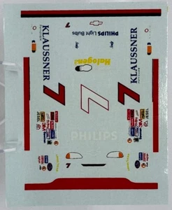 HO Scale Slot Car Water Slide Decal, Silk Screen w/ White NOT A COLOR COPY - NOS - Picture 1 of 1