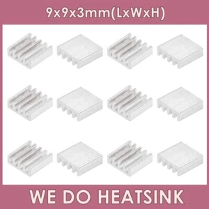 9x9x3mm With or Without Tape Aluminum Cooler Heatsink for IC VRM Cooling - Photo 1/8