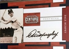 2010 Panini Century Collection Dale Murphy Postmark Auto 23/250 Atlanta Braves