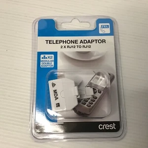 Telephone Adaptor 2 x RJ12 to RJ12 Brand New - Foto 1 di 6