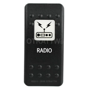 Interruptor Rocker OTRATTW Carling Technologies Contura II, RADIO, LENTE BLANCA - Imagen 1 de 6
