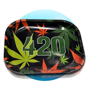 Drehunterlage Rolling Tray Schaber Magnet Tabak Dreh-Tablett Drehen 420 black - Bild 1 von 2