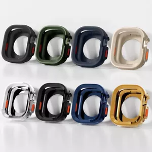 Custodia robusta in gomma cover paraurti telaio iWatch per Apple Watch Ultra 2/Ultra 49 mm - Foto 1 di 29