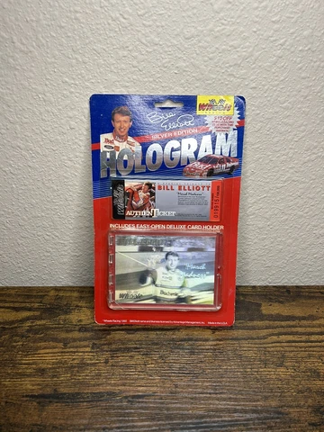 1992 Wheels Racing Platinum Edition Bill Elliott Hologram Card Ticket Winston Cover