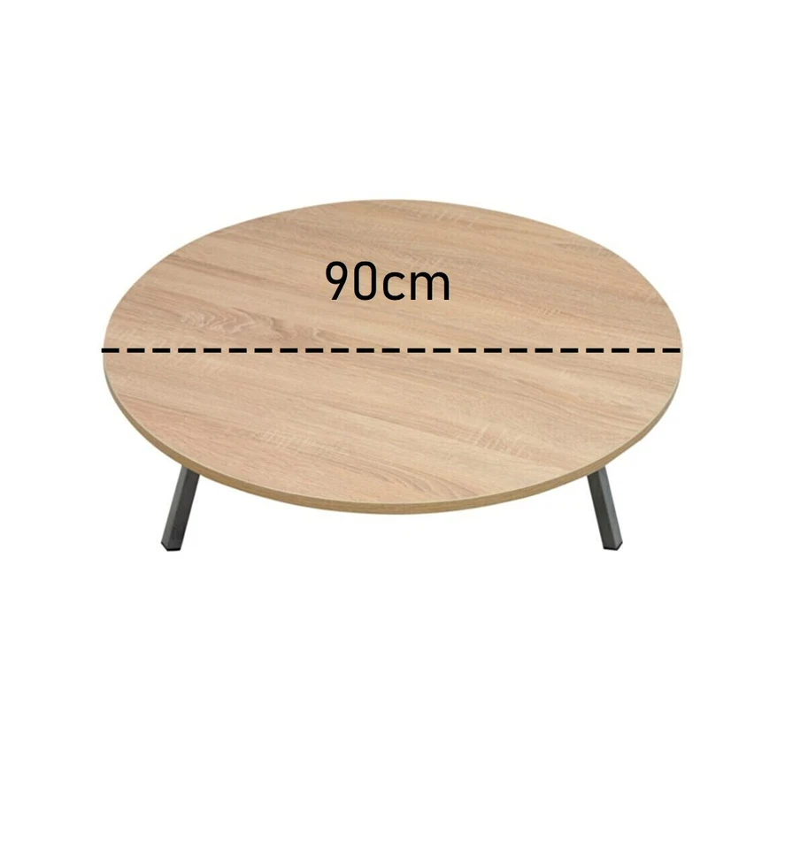 35in=90cm low round coffee table, low table for kids, low folding table - Изображение 1 из 1