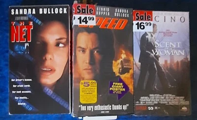 VHS - Lot Of 3 Movies - Speed, The Net, Scent Of A Woman — 第 1/3 张图片